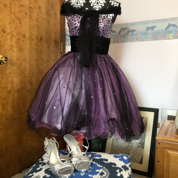 Alyce Designs Purple Prom/Homecoming Dress - Picture 2 of 8